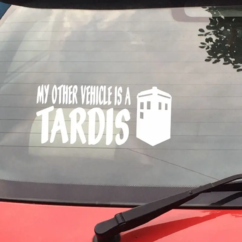 Мой другой автомобиль с изображением ТАРДИСа из сериала «Доктор Кто» Наклейка на окно, бампер w/Tardis