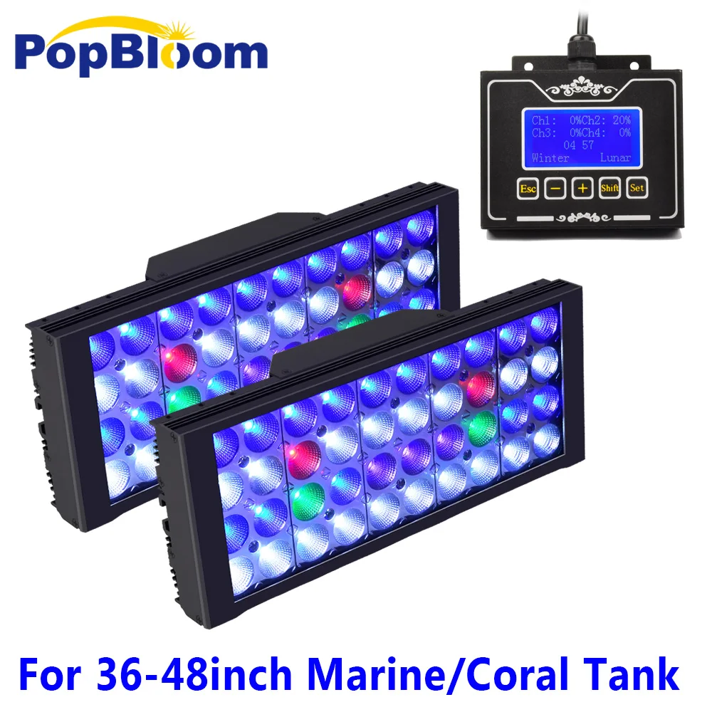 

DSunY aquarium led lighting LED light for marine coral fish tanks aquarium lighting luz acuario marino with smart controller MH3