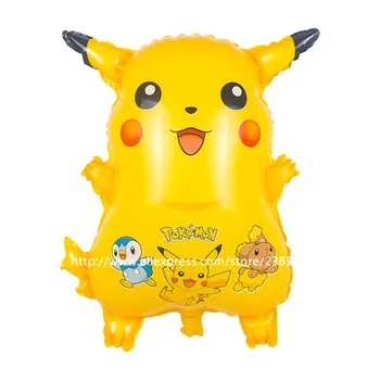 

25pcs/lot Pokemon go Balloons Pikachu Pokemon Foil Balloon Pikachu Game Baby Birthday Party supplies Toy Mylar Globos Gift