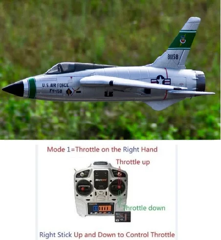 Freewing самолет 64 мм F-105 F105 Thunderchief rc EDF реактивный самолет игрушка хобби - Цвет: mode 1