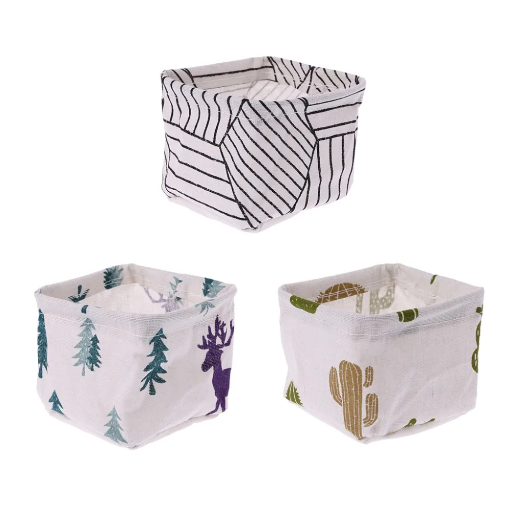 

Desktop Storage Box Basket Cosmetic Stationery Organizer Case Jewelry Sundries Underwear Sock Bag Holder