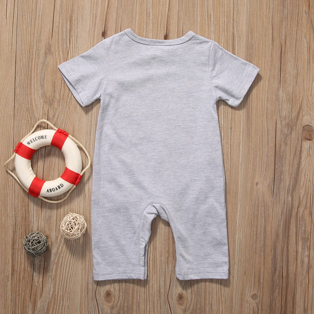 Комбинезон для новорожденных с коротким рукавом и принтом медведя|cotton rompers|cute
