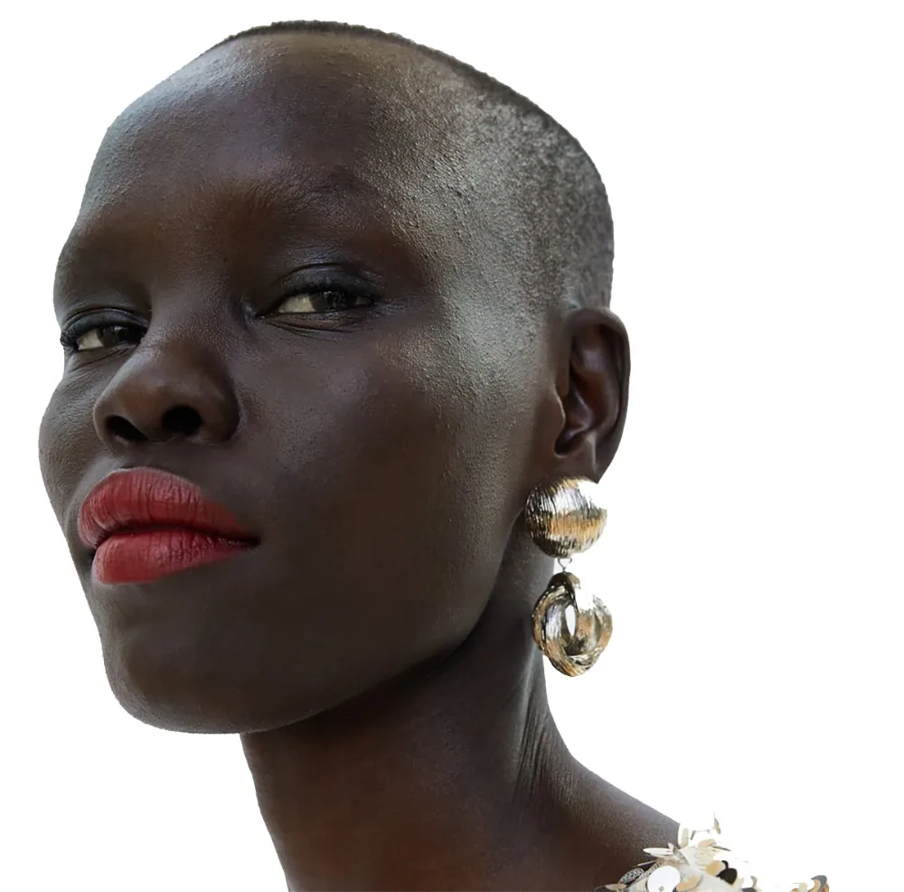 

JUJIA 2019 Metal Silver Vintage ZA Drop Earrings for Wedding Party Jewelry Exaggerated Earrings for Women Charm Accessories