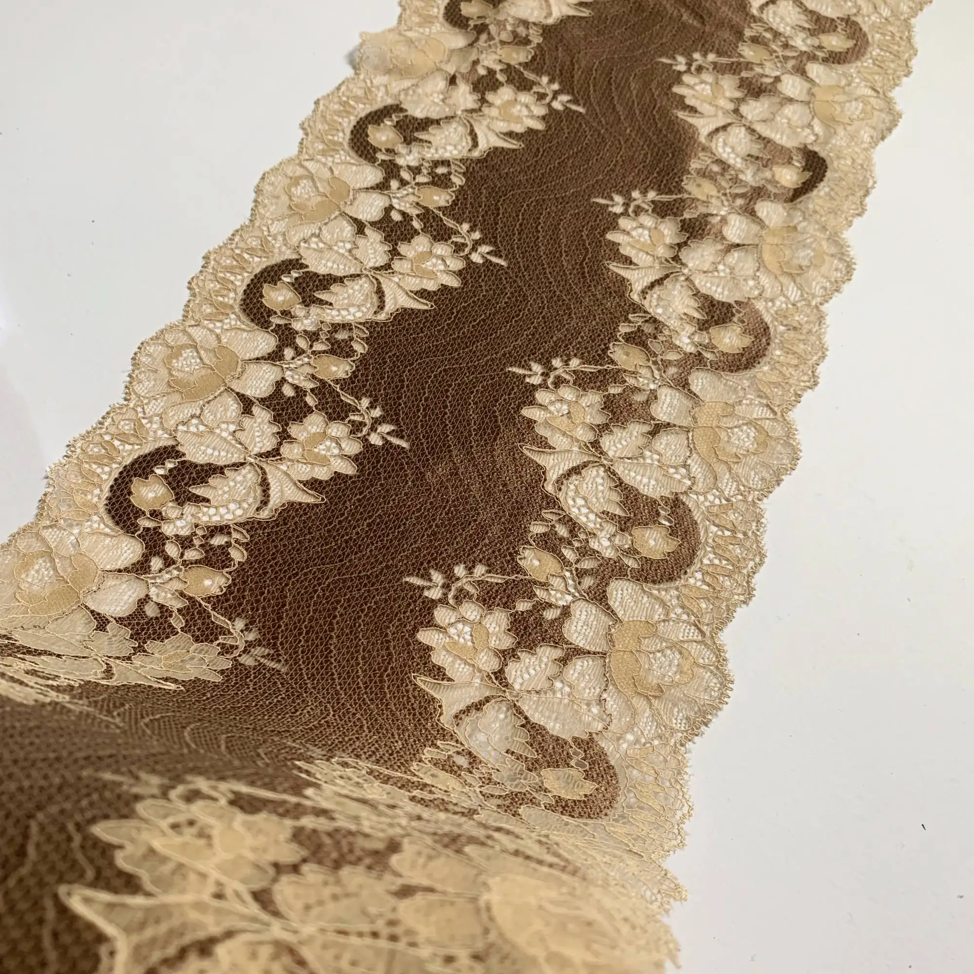 3y/lot Width 21.50cm Elastic Stretch Lace Trims 3