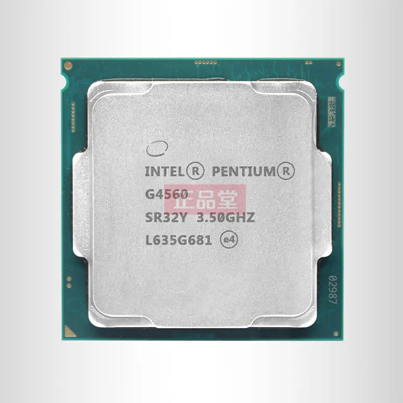 Процессор Intel Pentium G4560 3MB cache 3,50 GHz LGA1151 двухъядерный Настольный ПК cpu