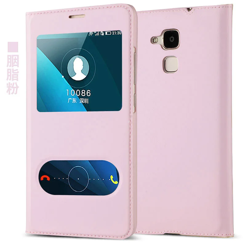pink Для Huawei Honor 5C Чехол Флип Роскошный кожаный чехол для Huawei 5 C Телефон Сумки защитный necono бренд - Цвет: pink