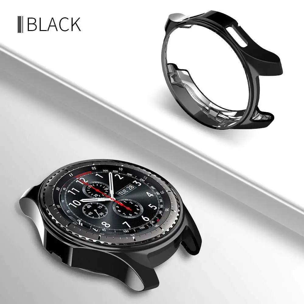 Чехол-накладка для samsung gear S3 frontier/classic/Galaxy Watch 46 мм, мягкий термополиуретановый защитный чехол 22 мм