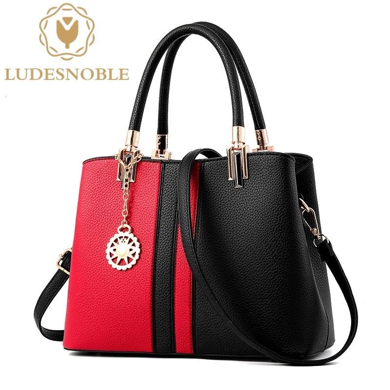 

LUDESNOBLE Fashion Brand Luxury Handbags Women Bags Designer Shoulder Bags Women Panelled Bag Female Hand Bag Bolsa Feminina