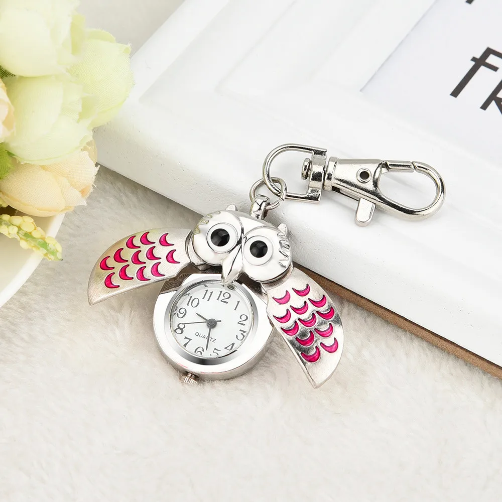 Модные женские часы унисекс Винтаж двойной открытый сова кулон антикварное ожерелье карманные часы подарок Высокое качество L58