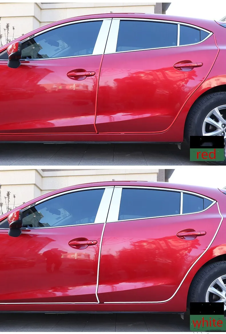 

Qirun car accessories Car body door plate strips protection for Toyota Land Cruiser LC200 2007-2015