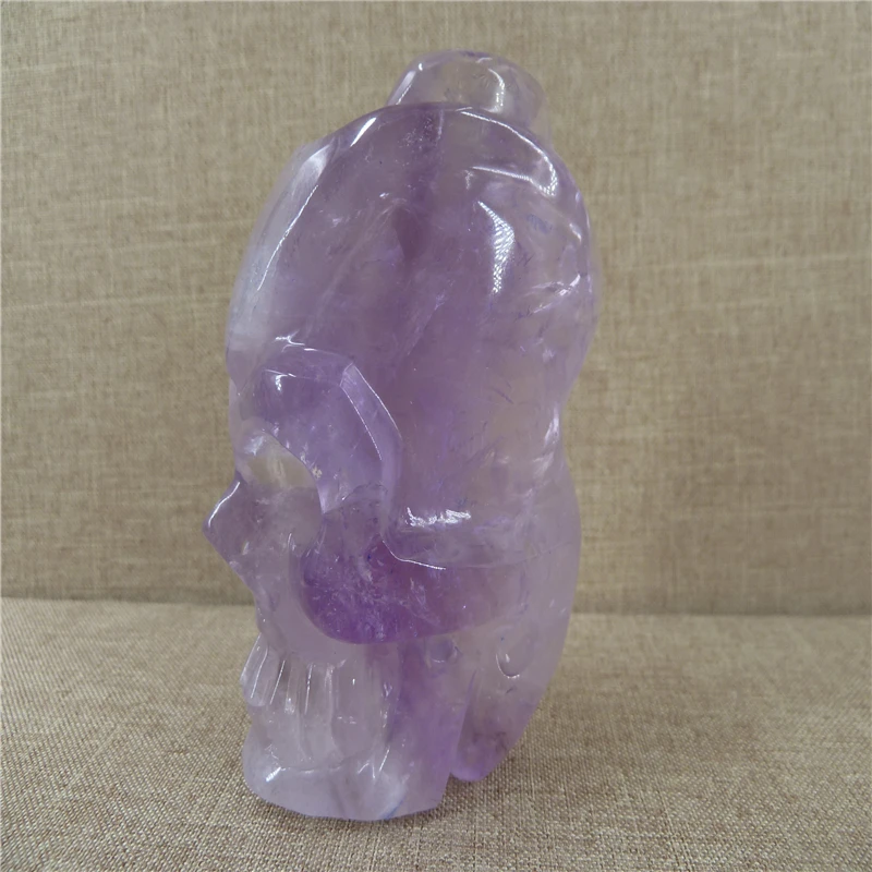 

NATURAL Amethyst QUARTZ CRYSTAL skull T1249