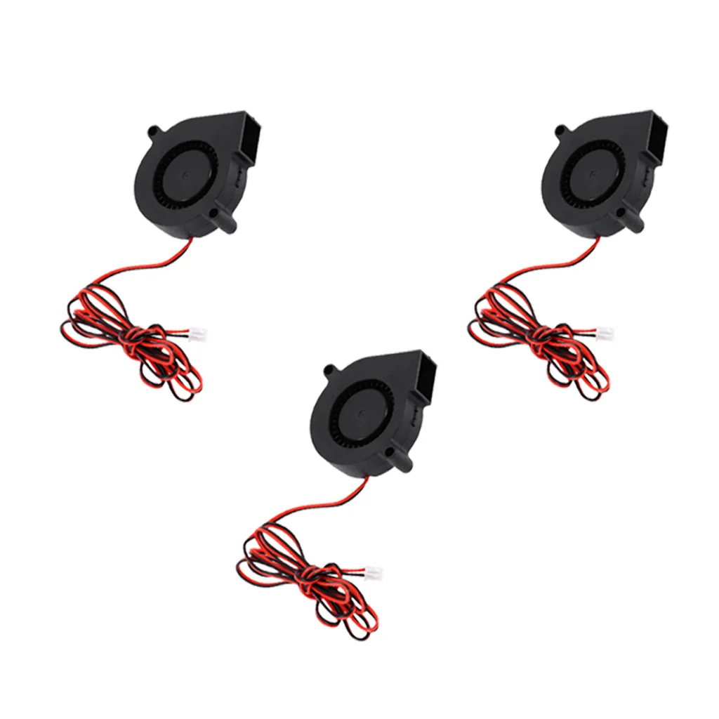 3Pcs silent Radial Turbo Blower Fan Cooling Fan DC 24V for 3D Printer Parts