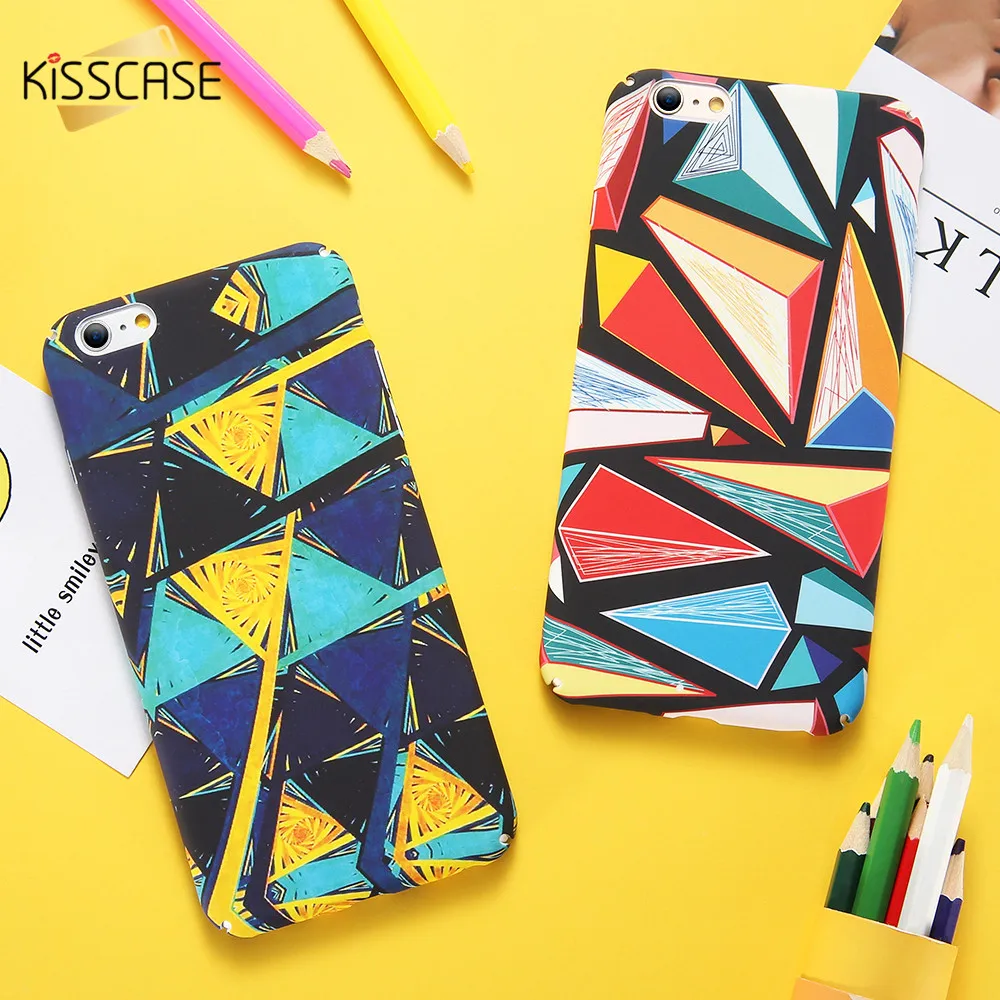 KISSCASE Luxus Abstrakte Fall Für iPhone X XS Max XR Fall Abdeckung Für iPhone 5 5 s SE Harte PC te