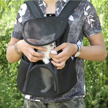 Outdoor Travel Pet Cat Carrier Backpack for Cats Summer Breathable Cat Carrying Bag Goods for Pets Products mochila para gato 4