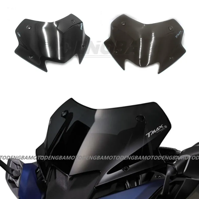 Motorbike Windshield Wind Deflector Windscreens For YAMAHA T-MAX 530 TMAX530 DX SX 2017 2018 2019 Black Smoke tmax | Автомобили и