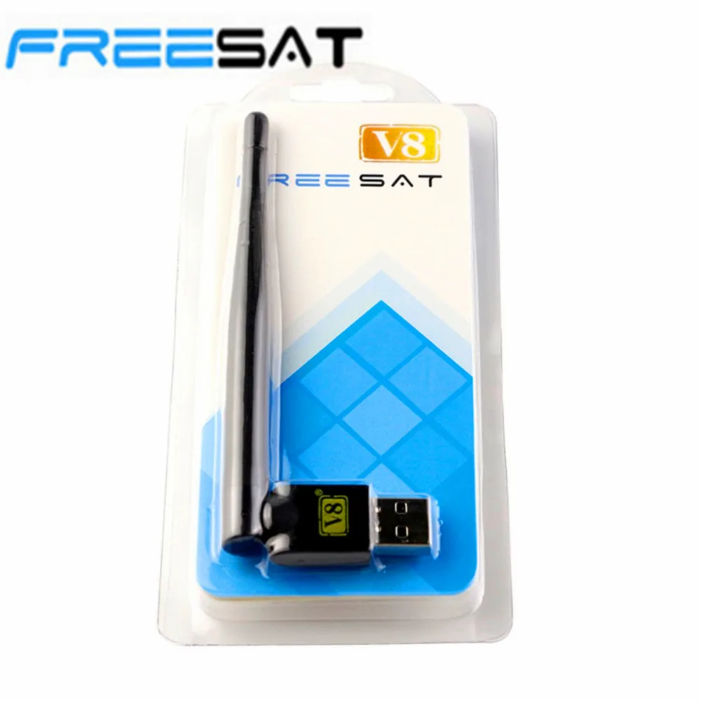 

FREESAT V8 USB wifi with Antenna work for Freesat V7 V8 series digital satellite receivers and other FTA set top box