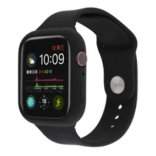 Alça de silicone para a apple watch bandas com Caso série 4 3 2 1 Esporte pulseira com Shock-Proof Caso para IWatch 38mm 40 42mm 44mm