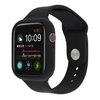 

Silicone strap for apple watch bands with Case series 4 3 2 1 Sport wristband with Shock-Proof Case for IWatch 38mm 40 42mm 44mm