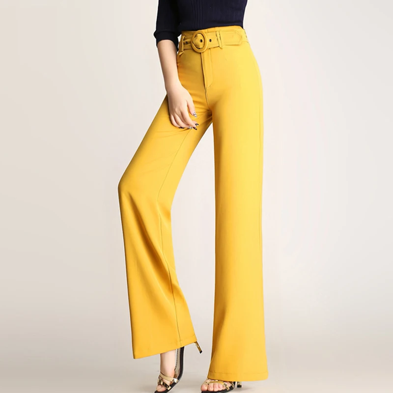 Yellow trousers womens Clearance