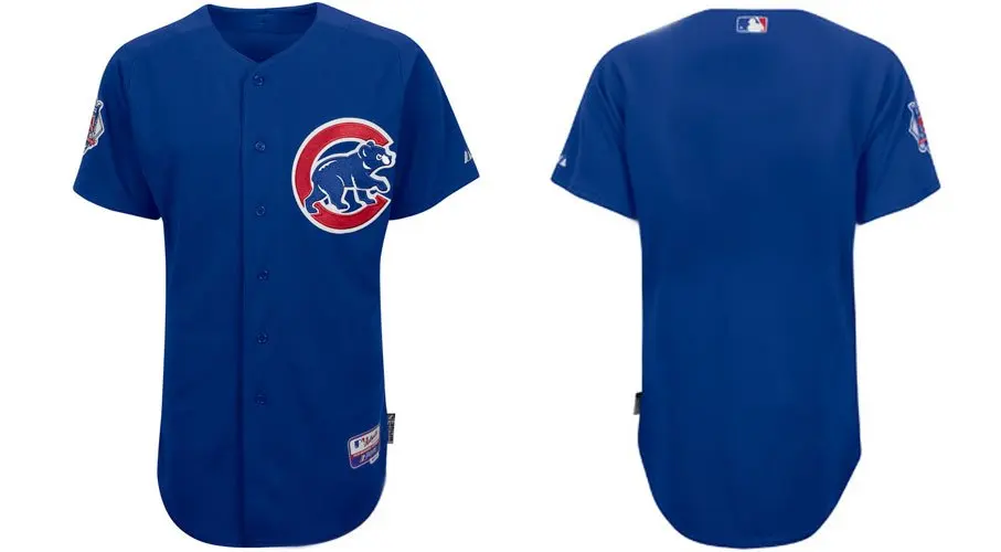 Chicago Cubs Jerseys Blank Blue Baseball jersey free shipping + Paypal