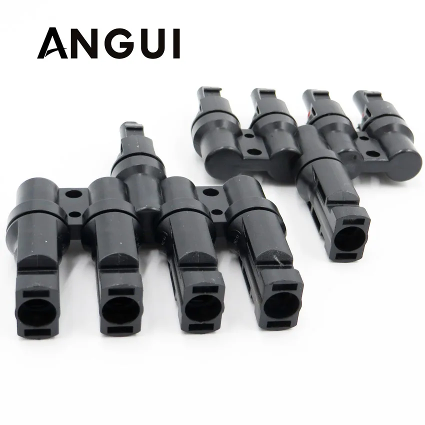 

1pair x MC4 4T 1 to 4 in Branch parallel connection 30A 1000V Electrical Solar MC4 Connector Photovoltaic Panel Cable Wire Conne