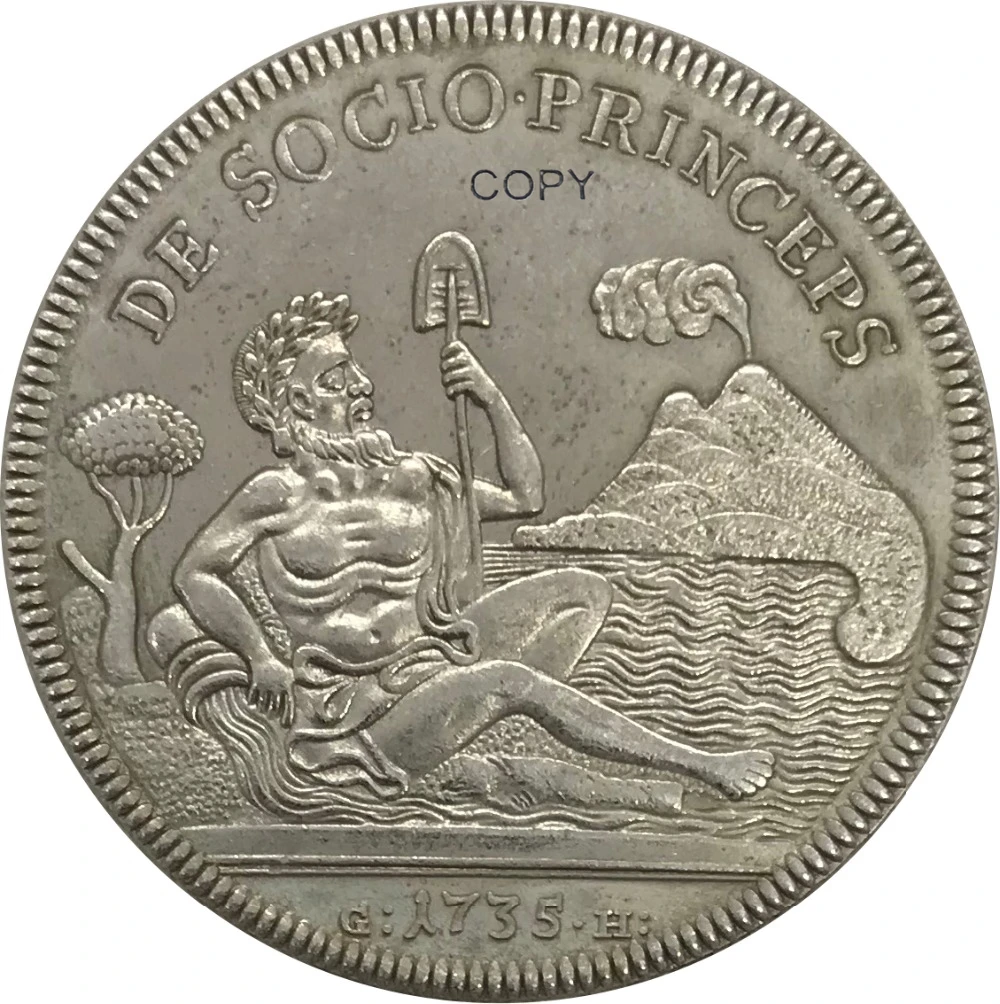 1735 итальянская 120 гранита-Карло I предметы коллекционирования из мельхиора