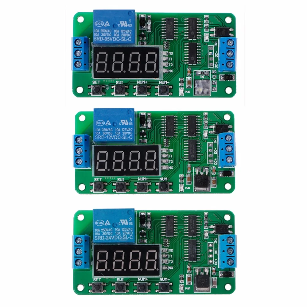 

DC 5/12/24V Multifunction Delay Relay Timer Relay Switch Turn on/off PLC Module