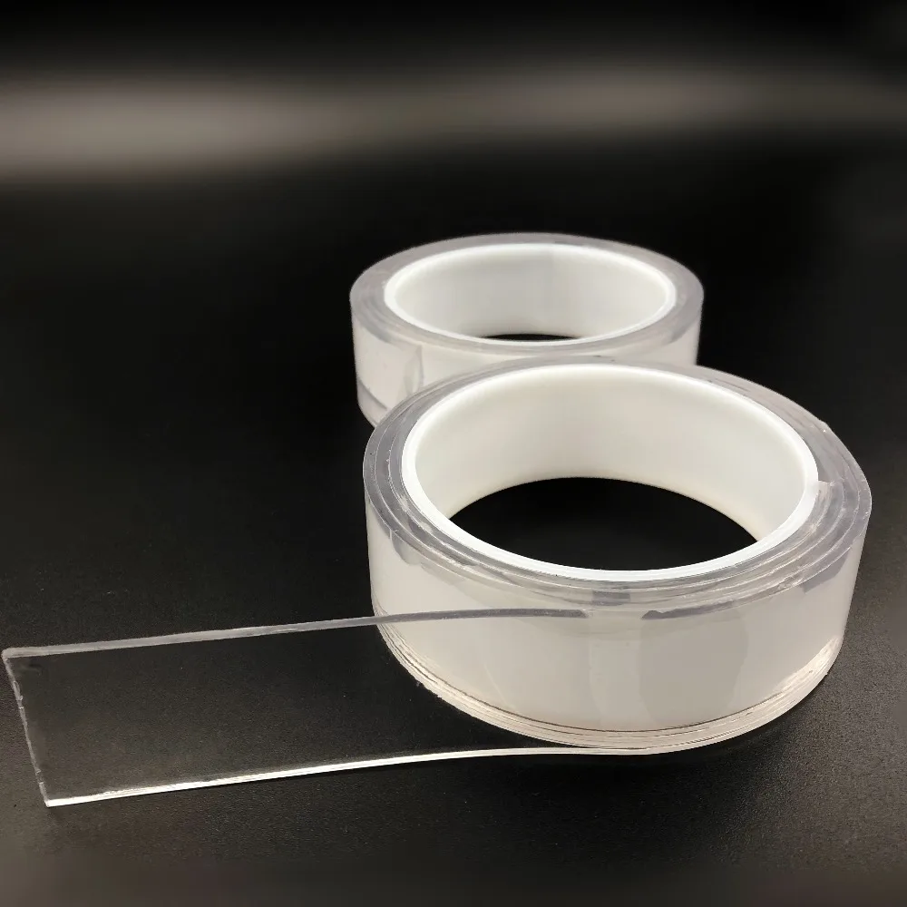 

Silicone Double Sided Tape Sticker For Car High Strength Transparent Reusable Adhesive No Traces Adhesive Sticker Living Goods