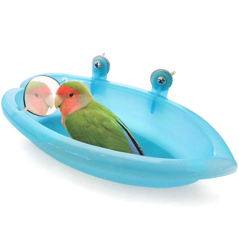 Игрушечное зеркало для ванны с птицами для домашних животных, Маленький попугай, попугай, волнистый попугай, плавник, канарский африканский серый петух
