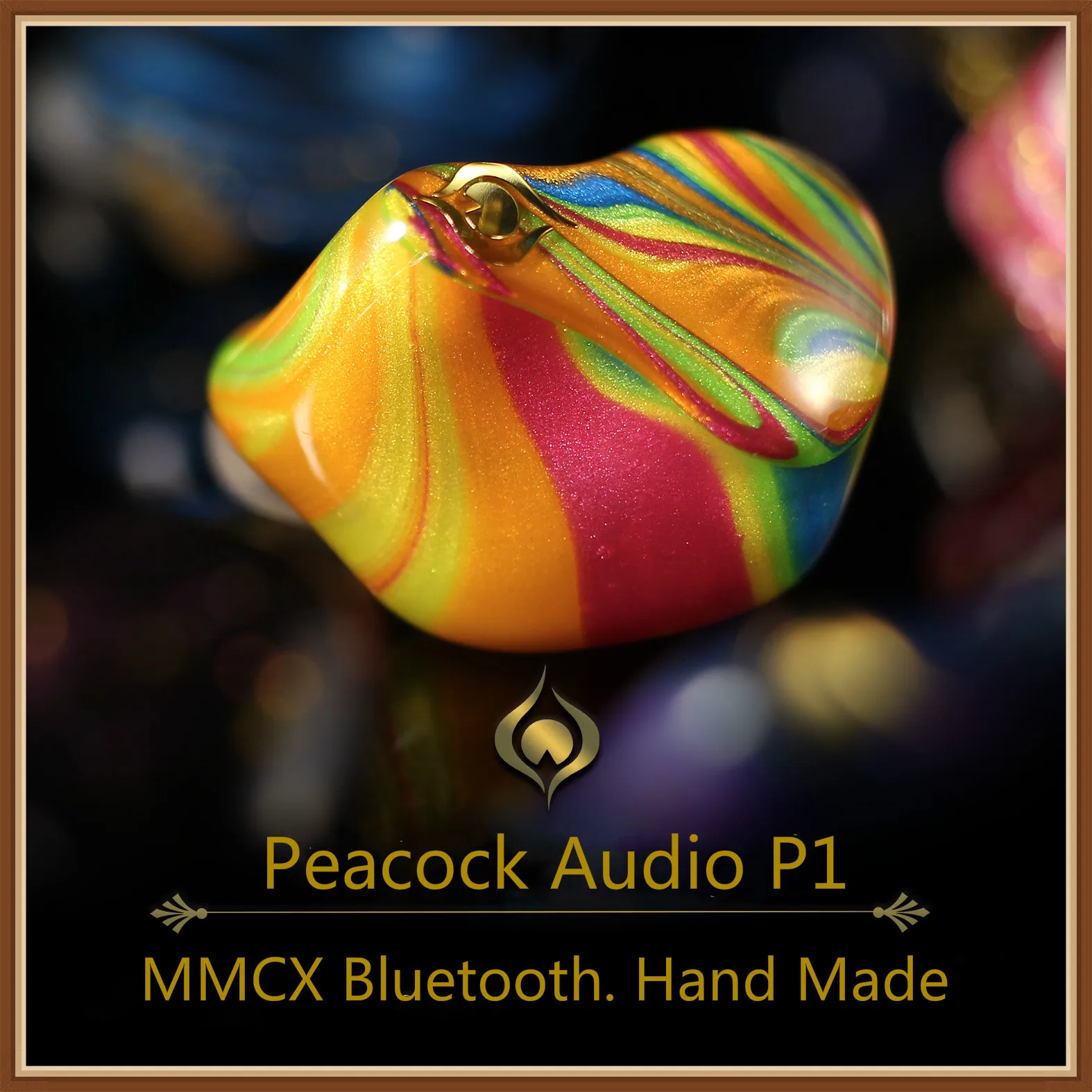Peacock Audio P1 динамические наушники-вкладыши HIFI музыкальный монитор DJ Studio изготовленные вручную яркие наушники-вкладыши w/MMCX bluetooth-кабель