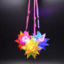 Мигающий колючий желе звезда свечение ожерелье Подвески подарок на день рождения светильник светодиодный партия поддерживает поставки детская игрушка приз navidad