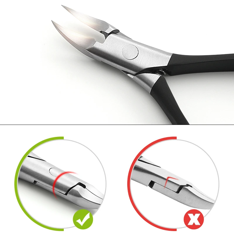  Black Cuticle Scissors Pliers Manicure Remover Tool feet care Toe Nail Clippers Trimmer Cutters Par