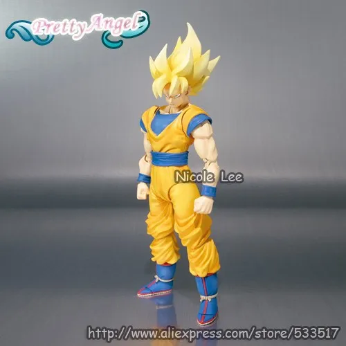 PrettyAngel-Подлинная фигурка Bandai Tamashii Nations S. H. Figuarts Dragon Ball Z Super Saiyan Son Goku