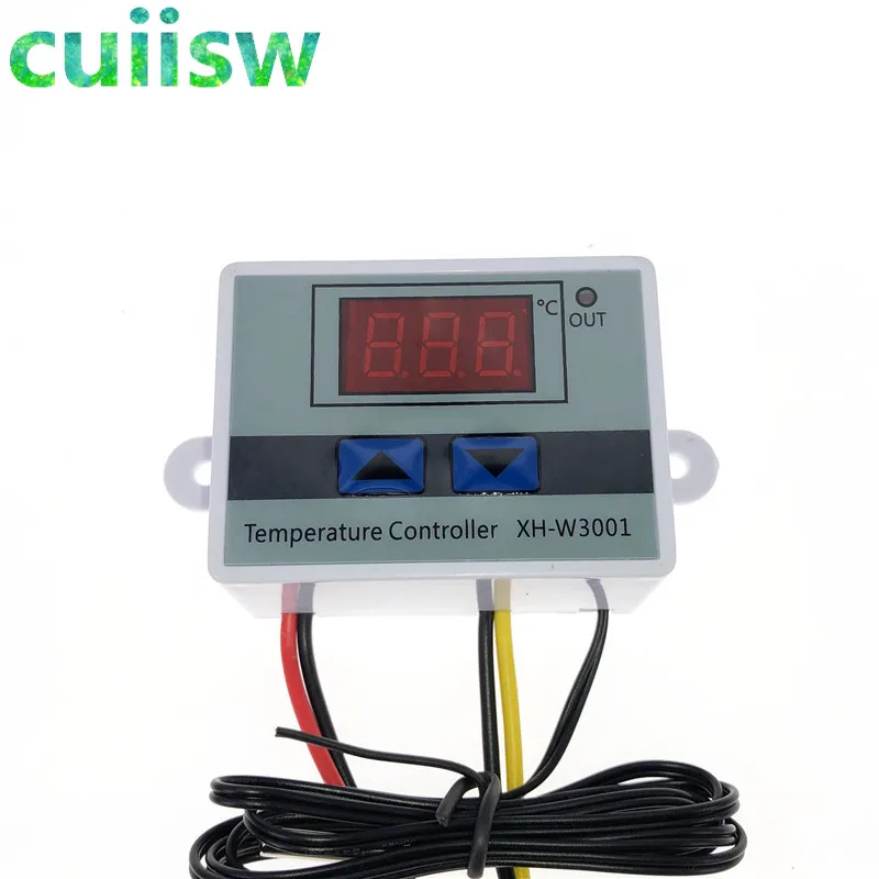 AC 220V W3001 LED Temperature Controller 10A Thermostat Control Switch Probe