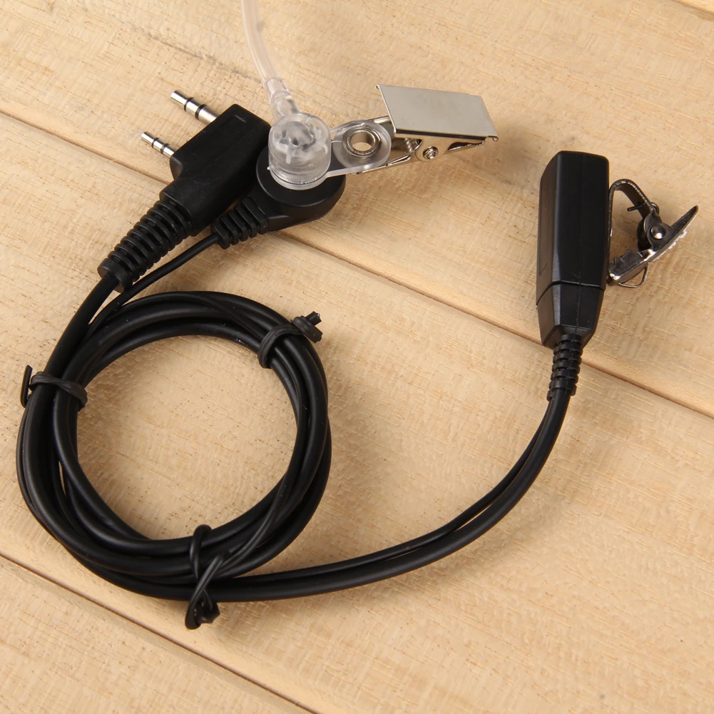2 Pin Акустическая трубка гарнитура PTT MIC In ear иди и болтай Walkie Talkie Динамик гарнитуры