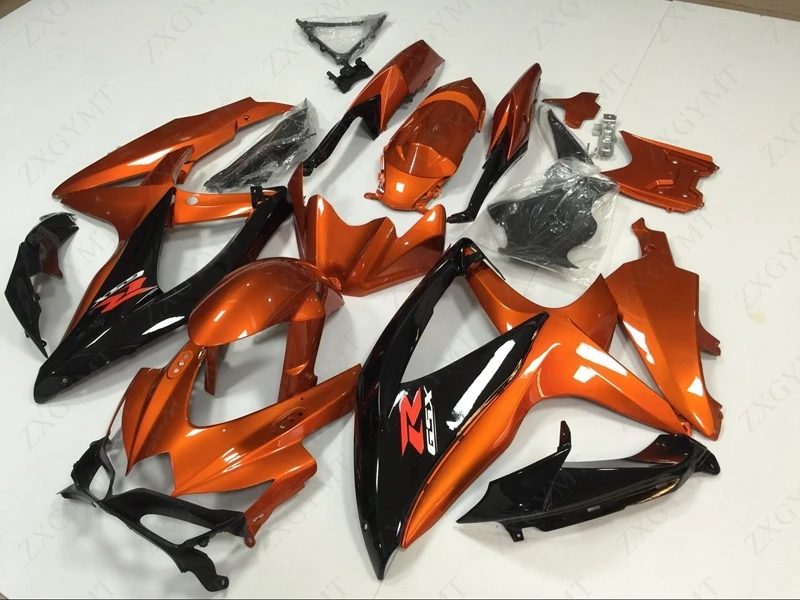Корпус GSXR 600 2008 - 2010 K8 оранжевые черные обтекатели 750 09 10 Обтекатели GSX R 08 |