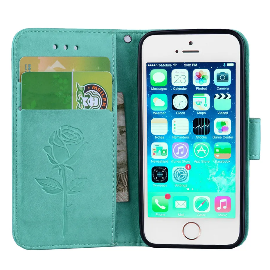 MOUSEMI Flip Wallet Leather Case For iPhone 5S Case Silicone For iPhone Case 5S Phone Cases For Apple iPhone 5 5S SE Back Cover (8)
