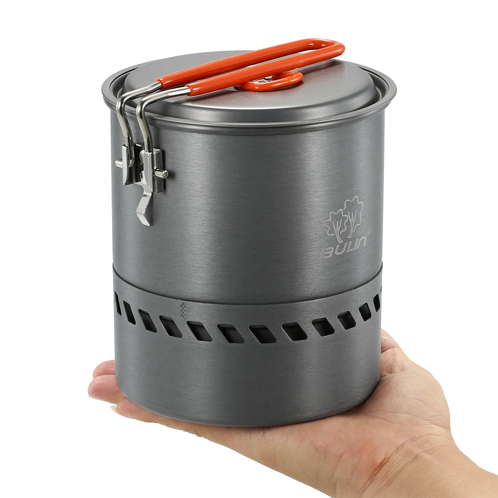 1.5L Outdoor Cook Pot Cooking Equipment Tools Portable Hiking Camping