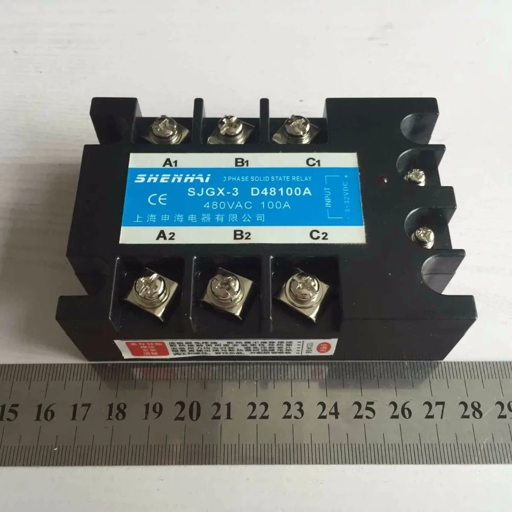 Three Phase 3 Phase DC AC Solid State Relay SSR-100A 100A 