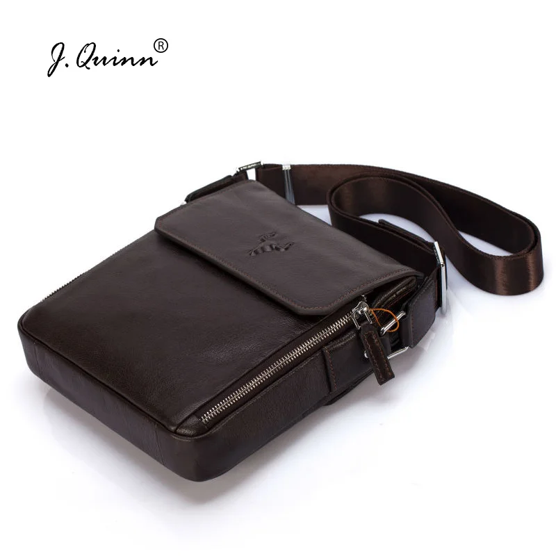 Мужская сумка через плечо J.Quinn из натуральной воловьей кожи|mens crossbody messenger bag|men
