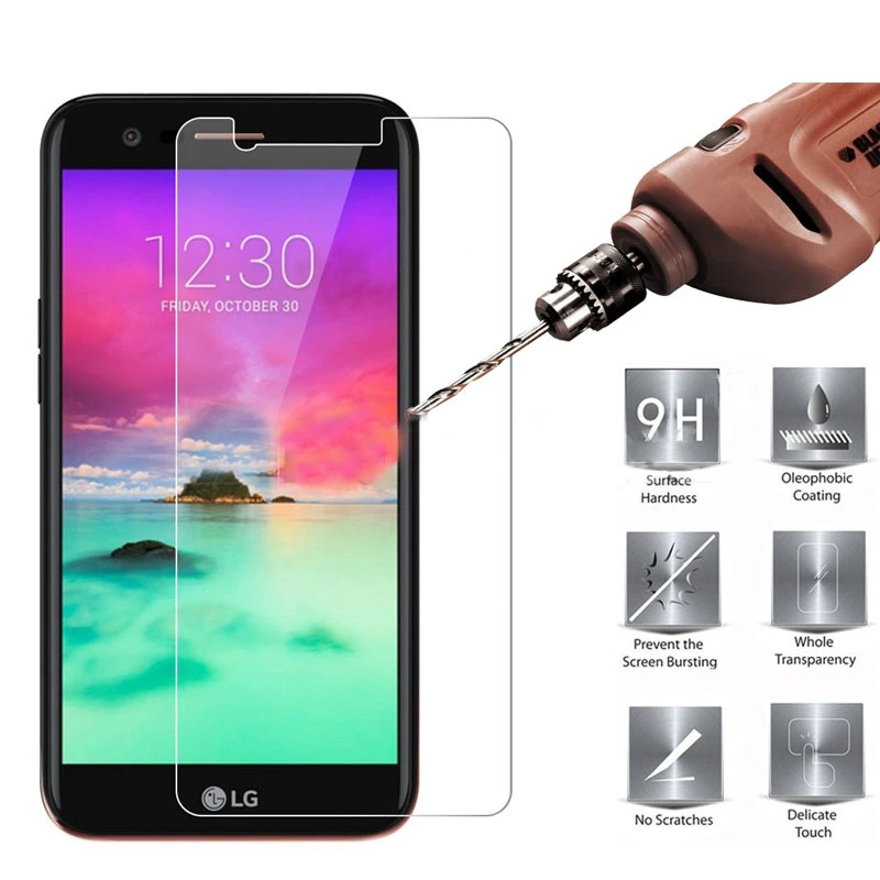 

MRGO Tempered Glass for LG K8 2017 Phone Screen Protector 9H 2.5D Protective Film for LG K8 2017 Tempered Glass