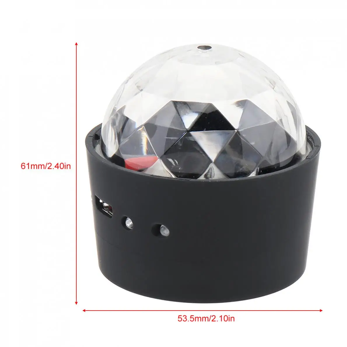 LED USB Charging Mini Voice Activated Crystal RGB Magic Ball Disco