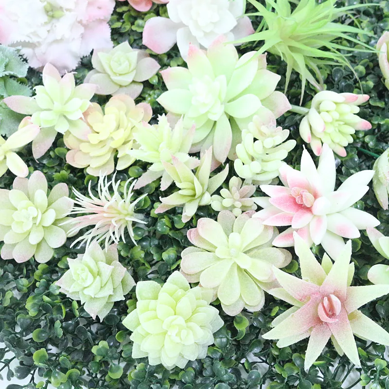 Flone Mini Artificial PU Flocking Succulent Plants Real Touch Hand Feel Plants Fake Plant Flower Home Decor Accessories (1)