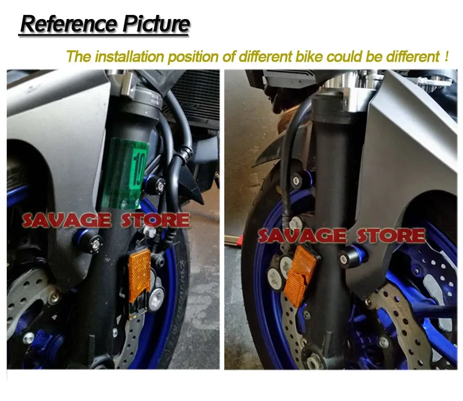 Для YAMAHA FZ6N FZ6R FZ6S FZ6 FZ1 N/S FZ8 Fazer XJ6 DIVERSION XJ6N переднее крыло мотоцикла Вилка протектор рамки слайдер винт 6 мм