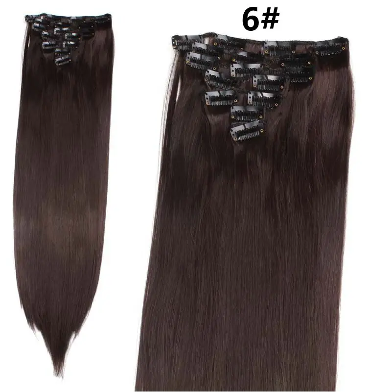 JOY& BEAUTY 22 Цвета доступны 2" 7 шт./компл. 16 зажимы в наращивание волос прямые волосы синтетический шиньоны 140 г накладные волосы