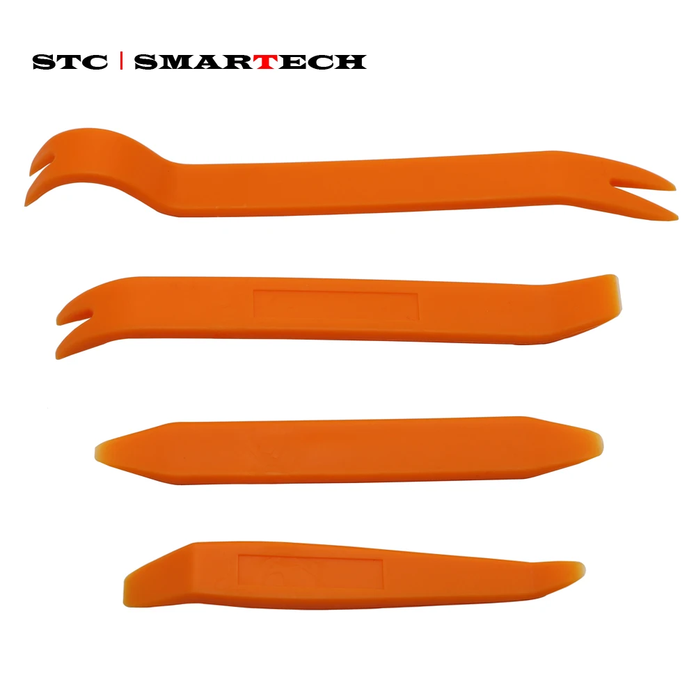 

SMARTECH 4 PCS Auto Car Radio Panel Door Clip Panel Trim Dash Audio Removal Installer Pry Kit Repair Tool Pry Tool Hand Tools