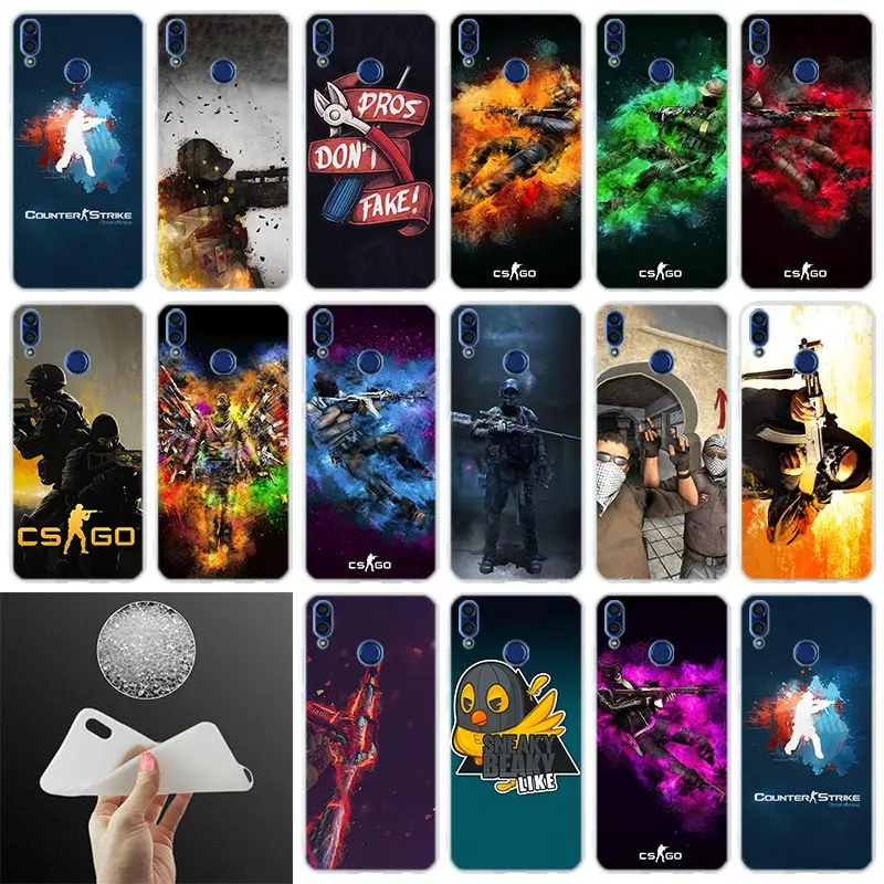 

Silicone Cover Phone Case Counter Strike cs go For Huawei Honor 10i 20 Pro 9X Lite 8a 8x max 8c 7x 7a pro 6x V20 Paly Soft