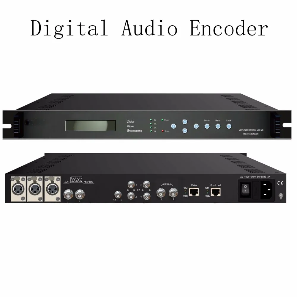  professional audio encoding device, digital audio encoder, analog stereo audion in and ASI,E1 out