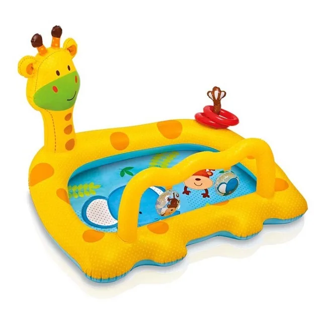 Надувной бассейн, детский стул из ПВХ, детский плавательный бассейн для детей, детская ванна, надувной детский бассейн, домашний жираф, пластик - Цвет: without pump