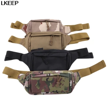 

High Quality Nylon Fanny Pack Fashion Men Waist Pack Chest Shoulder Bag With 3 Pockets Nylon Waist Bags
